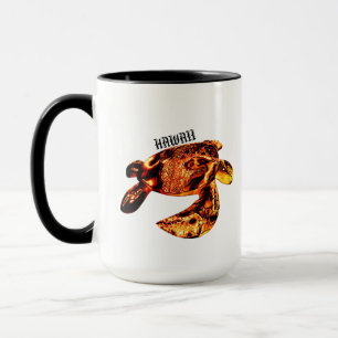 Hawaii Tribal Honu Lava Mug