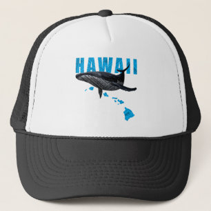 HAWAII TRIBAL HUMPBACK HAWAII ISLANDS TRUCKER HAT