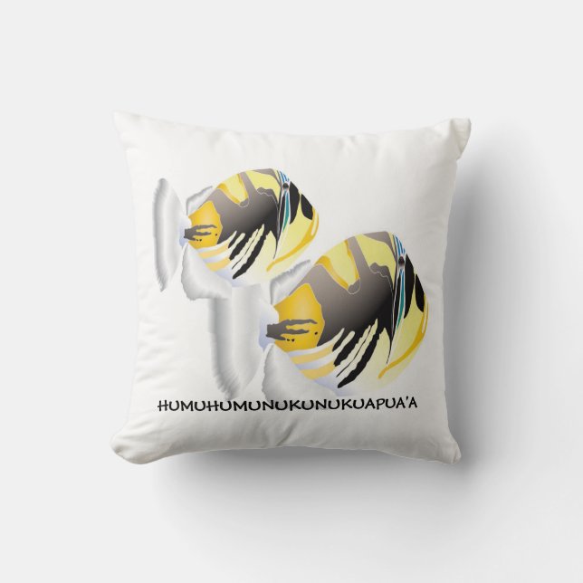 Hawaii Trigger Fish Pillow (Front)