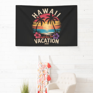 Hawaii Trip 2026 Summer Vacation Beach Banner