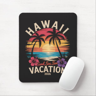 Hawaii Trip 2026 Summer Vacation Beach Mouse Pad