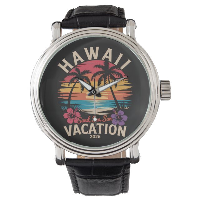 Hawaii Trip 2026 Summer Vacation Beach Watch (Front)