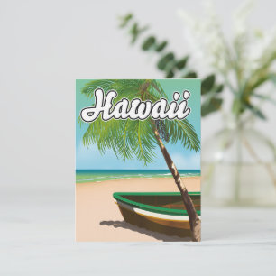 Hawaii Tropical Beach travel poster