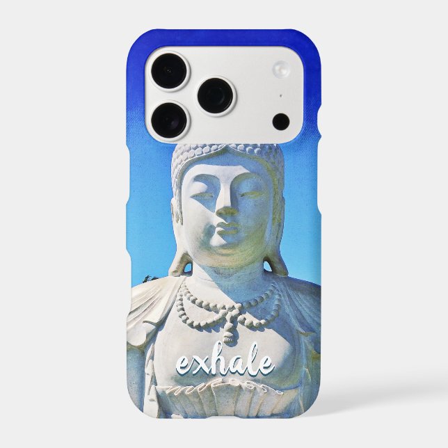 Hawaii Tropical Buddha Photo Exhale Script Stylish (Back)