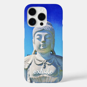 Hawaii Tropical Buddha Photo Exhale Script Stylish iPhone 16 Pro Case