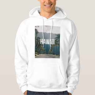 Hawaii Tropical Palm Trees Aesthetic Hoodie