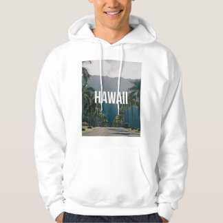 Hawaii Tropical Palm Trees Aesthetic Hoodie