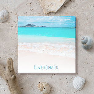 Hawaii turquoise ocean tropical beach photo custom post-it notes