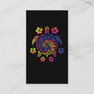Hawaii Turtle Colourful Tropical Business Card