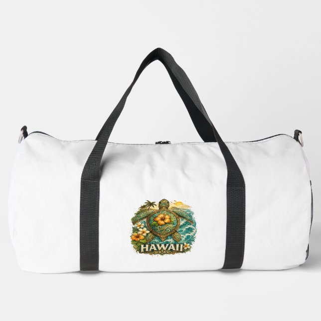 Hawaii Turtle Duffle Bag (Front)