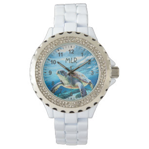 Hawaii Turtle Honu Monogram Watch