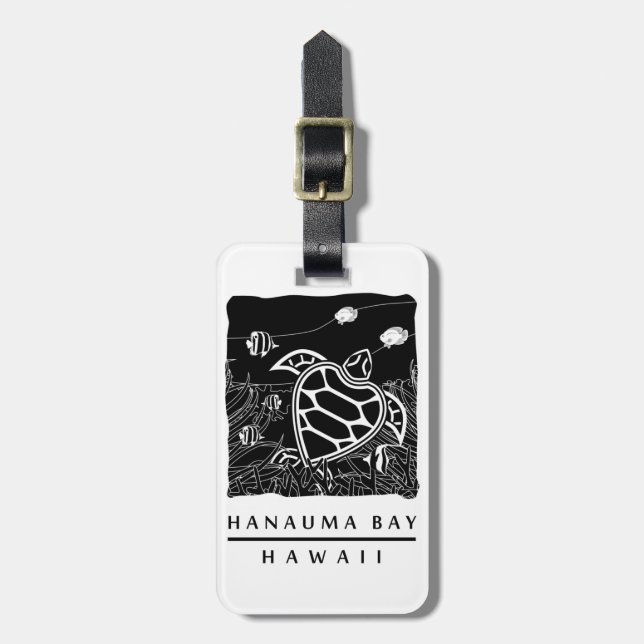 Hawaii Turtle Luggage Tag (Front Vertical)