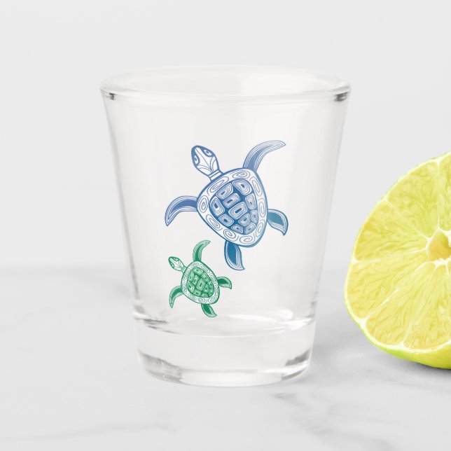 Hawaii Turtle Shot glass (Front)