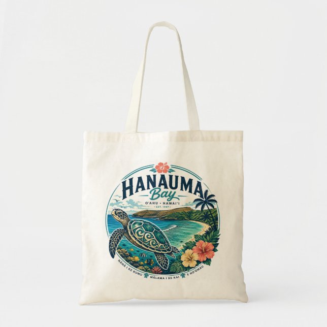 Hawaii Turtle Tote Bag (Front)