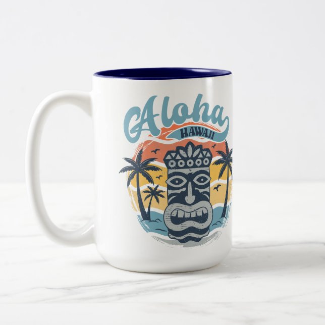Hawaii Two-Tone Coffee Mug (Left)