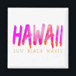 Hawaii Typography Magnet<br><div class="desc">Hawaii lettering typography design ... </div>