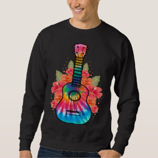 Hawaii Uke Flower Ukulele Guitar Sweatshirt