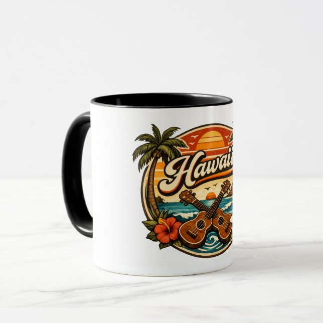 Hawaii & Ukelele Mug (Front Left)