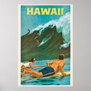 Hawaii United State of America Vintage Travel Poster
