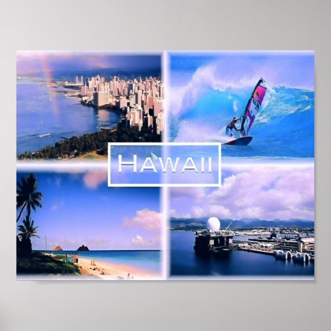 Hawaii - Usa - Mosaic - Poster (Front)
