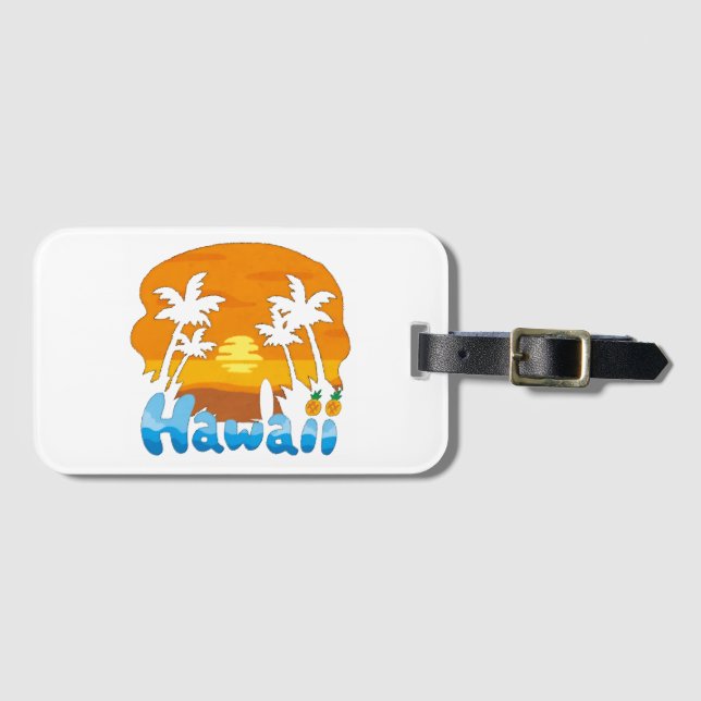 Hawaii Vacation  Luggage Tag (Front Horizontal)