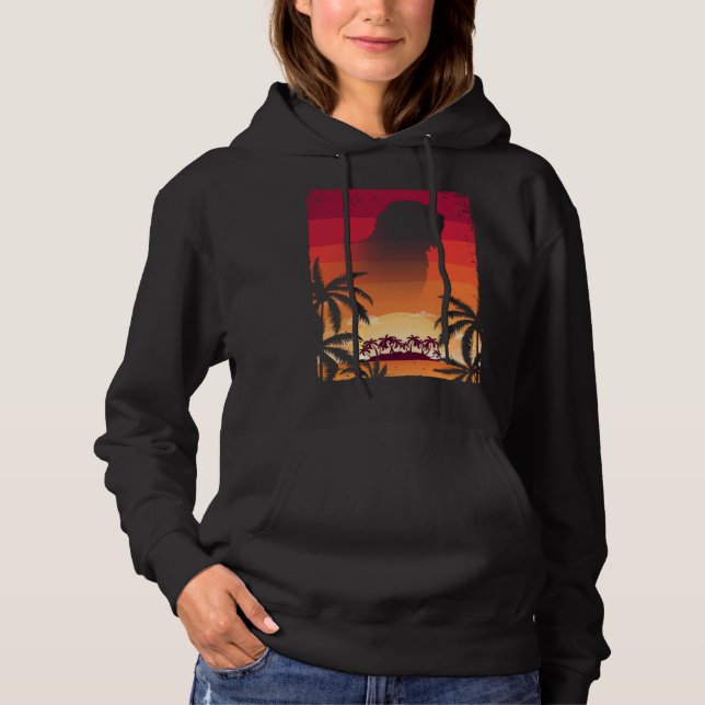 Hawaii Vacation  Old English Sheepdog Hoodie (Front)