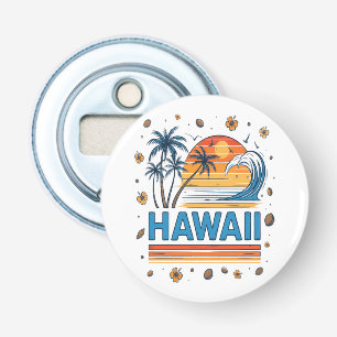 Hawaii Vacation Sunset 70S Beach Bottle Opener