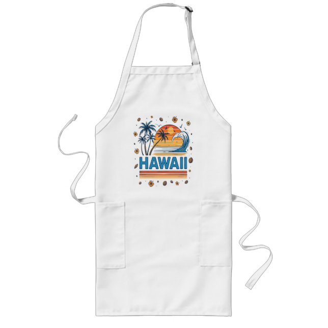 Hawaii Vacation Sunset 70S Beach Long Apron (Front)