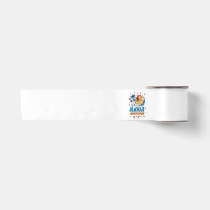 Hawaii Vacation Sunset 70S Beach Satin Ribbon