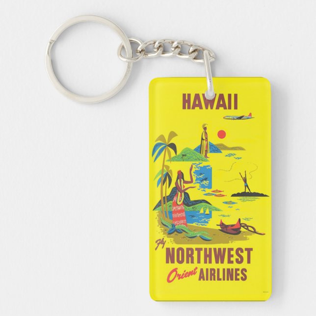 Hawaii vintage key ring (Front)