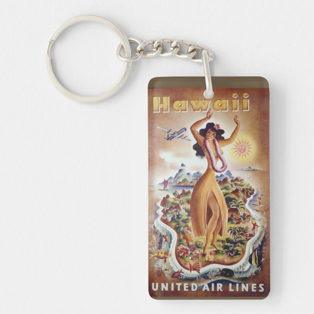 Hawaii vintage key ring (Front)