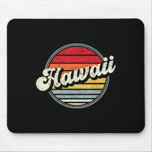 Hawaii Vintage Sports Design Hawaiian Islands Hi T Mouse Pad