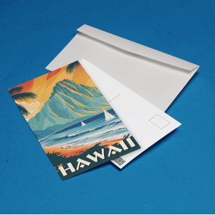 Hawaii Vintage Travel Postcard