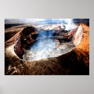 Hawaii Volcano National Park Poster