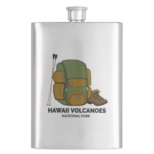Hawaii Volcanoes National Park Backpack Hip Flask