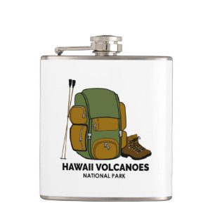 Hawaii Volcanoes National Park Backpack Hip Flask