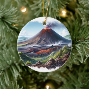 Hawaii Volcanoes National Park Ceramic Ornament