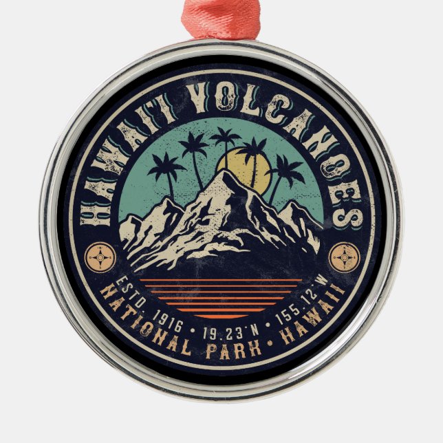 Hawaii Volcanoes National Park Islands Metal Ornament (Front)