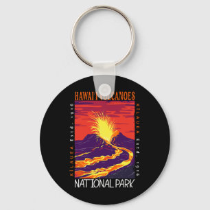 Hawaii Volcanoes National Park Kilauea Volcano Vin Key Ring