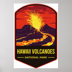 Hawaii Volcanoes National Park Poster