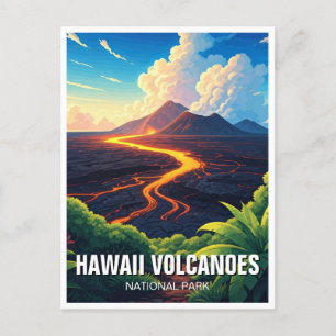 Hawaii Volcanoes National Park Travel Postcard