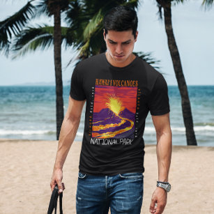Hawaii Volcanoes National Park Vintage Distressed  T-Shirt