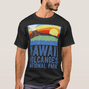 Hawaii Volcanoes National Park Vintage Retro Desig T-Shirt