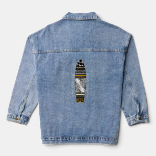 Hawaii Waimea Bay North Shore Oahu Surfing Denim Jacket