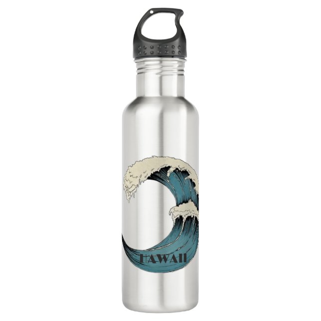 Hawaii wave 710 ml water bottle (Front)