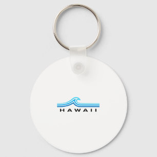Hawaii Waves Vintage Mens Womens Boys Souvenir Haw Key Ring