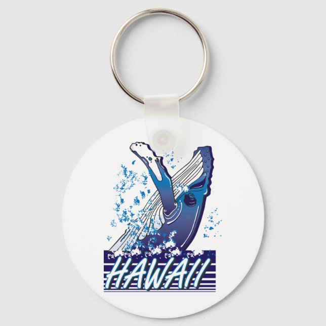 Hawaii-Whale Key Ring (Front)