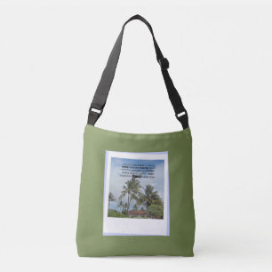 Hawaii Word Art Collage Crossbody Bag