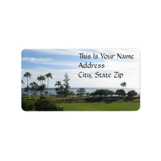 Hawaiian Address Label