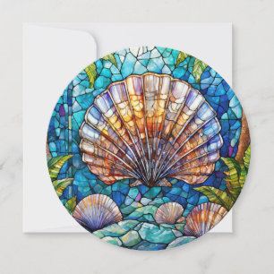 Hawaiian aloha art card blank back